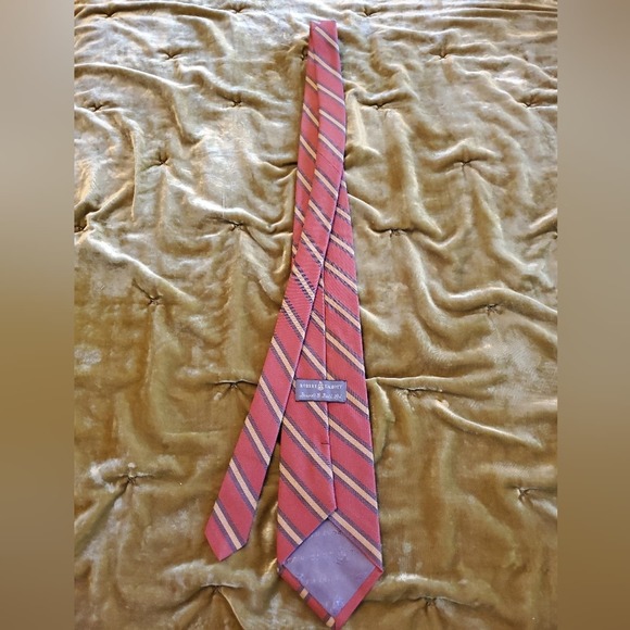 Robert Talbott striped silk and wool blend men's necktie - Picture 8 of 10